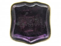 Regency Gold Cased Seal with Amethyst Base