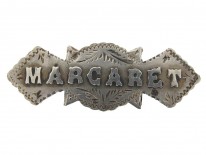 Victorian Silver Sweetheart Brooch