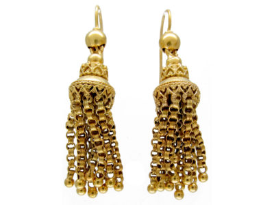 Victorian 18ct Gold Tassel Earrings