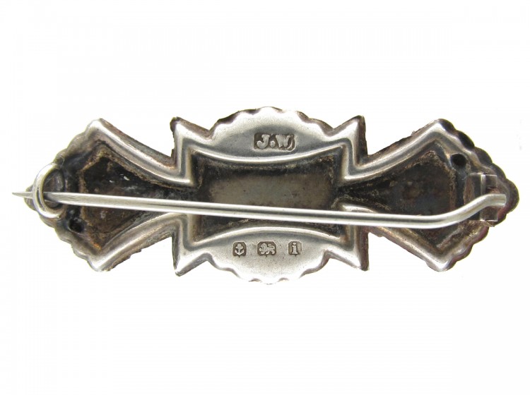 Victorian Silver Sweetheart Brooch