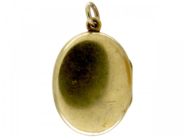 Coral, Natural Pearl & Enamel 18ct Gold Victorian Locket