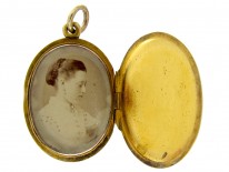 Coral, Natural Pearl & Enamel 18ct Gold Victorian Locket