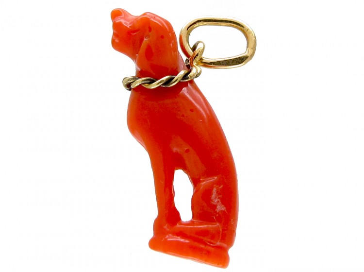 Georgian Coral Dog Amulet