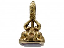 Regency Gold Cased Seal with Amethyst Base
