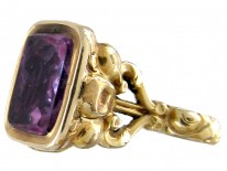 Regency Gold Cased Seal with Amethyst Base