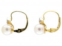 Pearl & Diamond Earrings