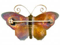 Silver & Enamel Butterfly Brooch by David Andersen