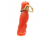 Georgian Coral Dog Amulet