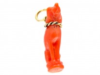 Georgian Coral Dog Amulet