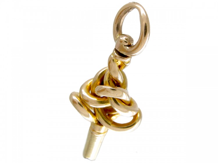 Gold Knot Watch Key