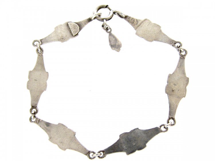 Silver & Enamel Bracelet by James Fenton