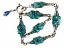 Silver & Enamel Bracelet by James Fenton