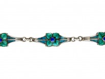 Silver & Enamel Bracelet by James Fenton