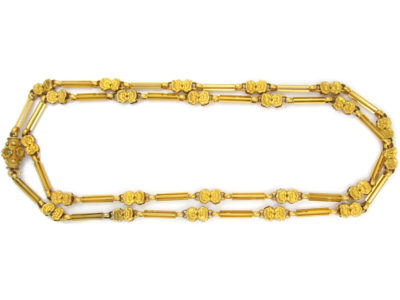 Georgian 18ct Gold Guard Chain Georgian 18ct Gold Guard Chain