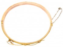 9ct Gold Victorian Buckle Bangle
