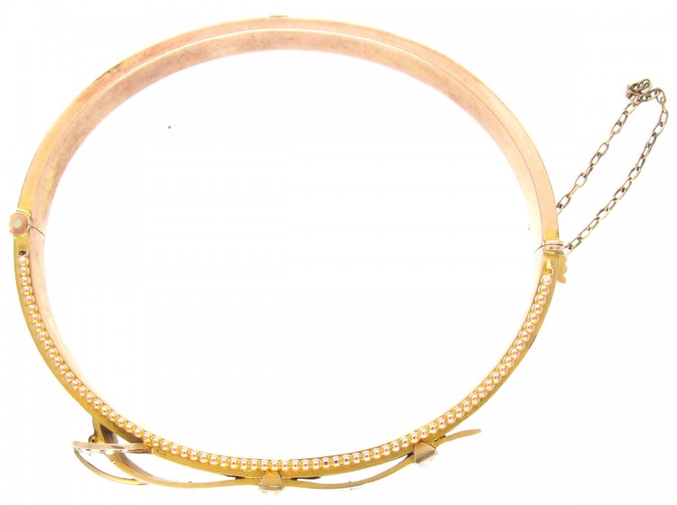 9ct Gold Victorian Buckle Bangle