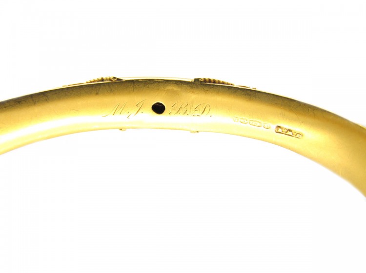 Victorian 18ct Gold & Diamond Bangle