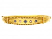 Sapphire & Diamond Edwardian Bangle