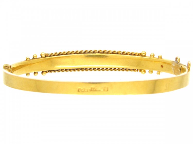 Sapphire & Diamond Edwardian Bangle
