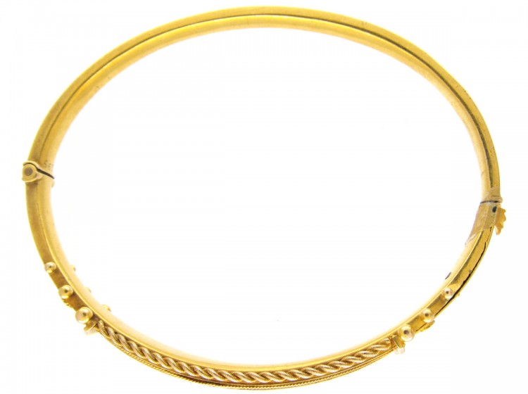 Sapphire & Diamond Edwardian Bangle