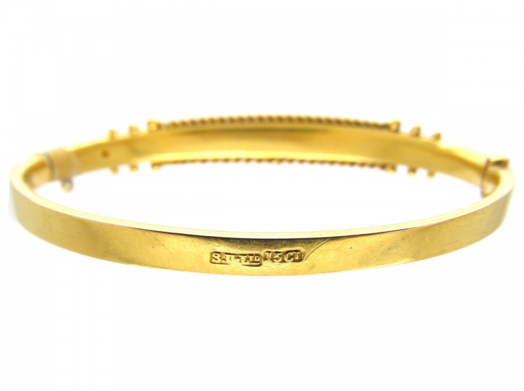 Sapphire & Diamond Edwardian Bangle