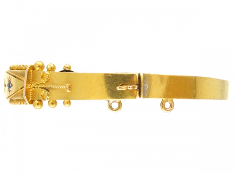 Sapphire & Diamond Edwardian Bangle