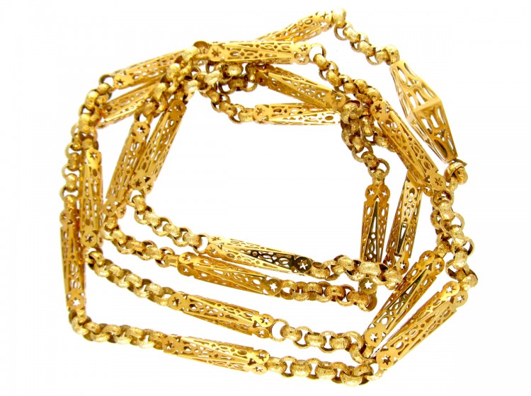 Georgian 18ct Gold Lantern Chain