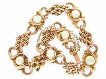 Edwardian 15ct Bracelet set with Opals