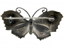 Green & Blue Enamel Butterfly Brooch
