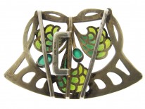 Silver & Plique-à-Jour Buckle by Heinrich Levinger