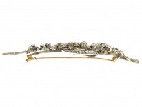 Large Diamond Spray Brooch in Original Case