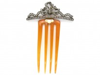 Edwardian Diamond & Tortoiseshell Hair Comb
