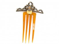 Edwardian Diamond & Tortoiseshell Hair Comb
