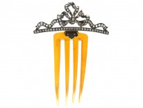 Edwardian Diamond & Tortoiseshell Hair Comb
