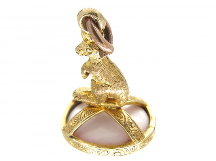 Gold Cased Kangaroo Victorian Seal