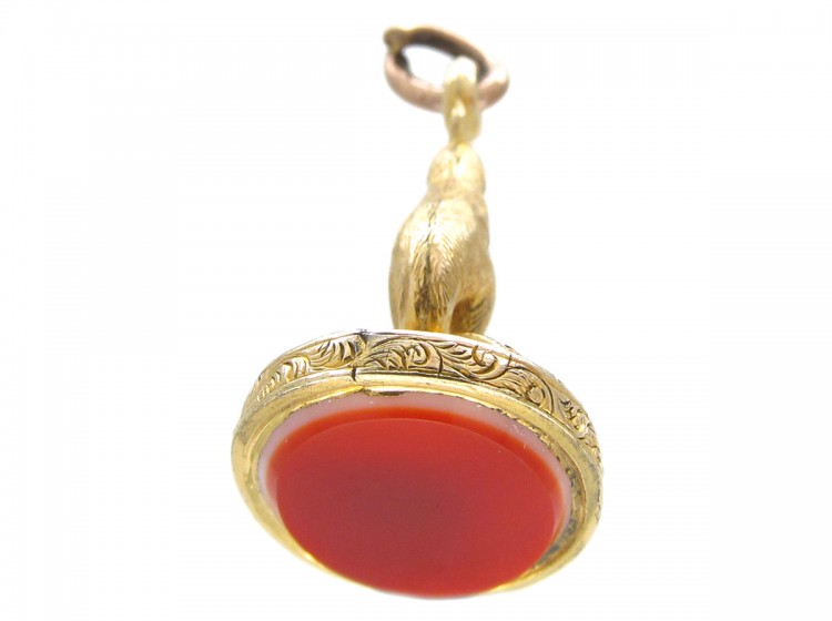 Gold Cased Kangaroo Victorian Seal
