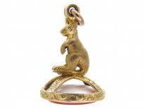 Gold Cased Kangaroo Victorian Seal
