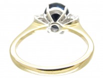 Sapphire & Diamond Three Stone Ring