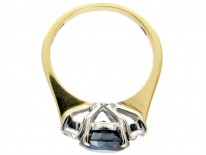 Sapphire & Diamond Three Stone Ring