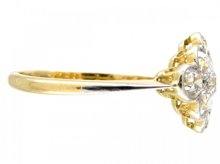 Edwardian Diamond Cluster Ring