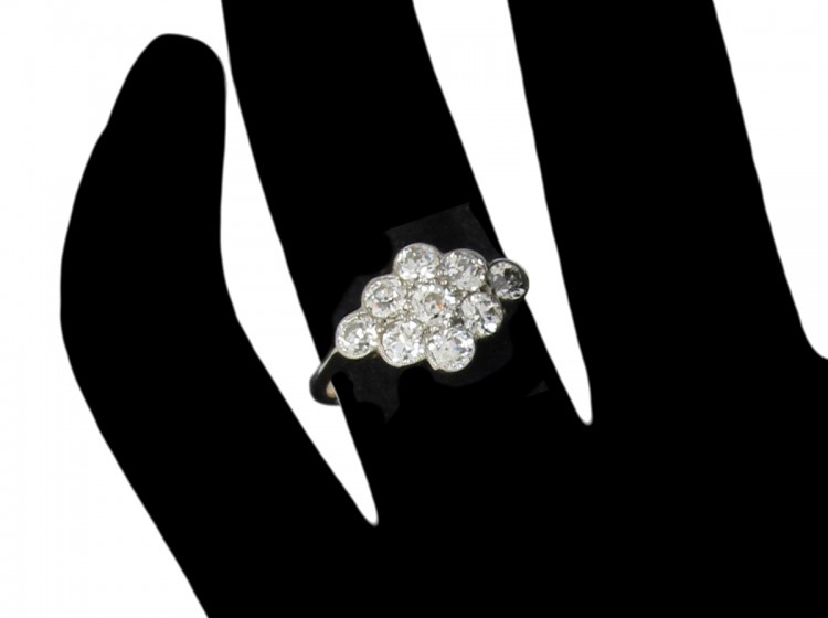 Edwardian Diamond Cluster Ring