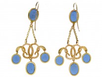 Georgian 18ct Gold Neo-Classical Drop Earrings