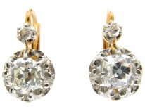 Diamond Drop 18ct Gold Earrings
