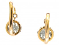 Diamond Drop 18ct Gold Earrings