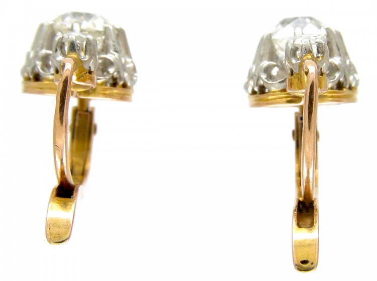 Diamond Drop 18ct Gold Earrings