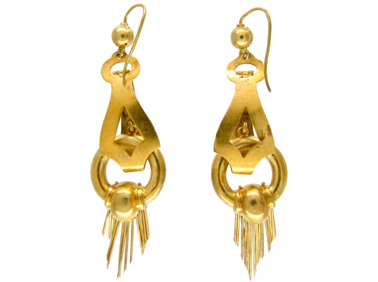 Victorian 15ct Gold Tassle Drop Earrings