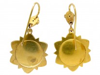 Victorian 15ct Gold Diamond Set Earrings