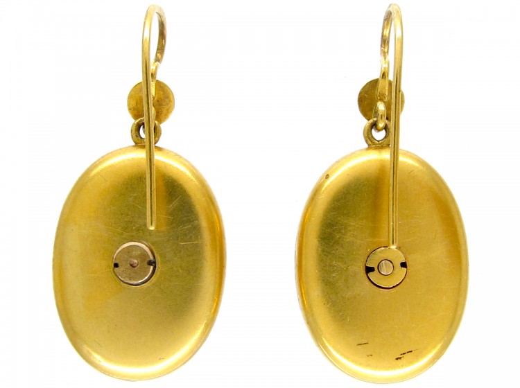 Victorian 15ct gold Assyrian Style Earrings