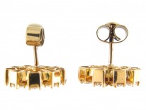 Diamond 18ct Gold Wheel Earrings