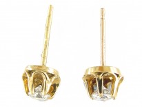 Single Stone Diamond Earrings
